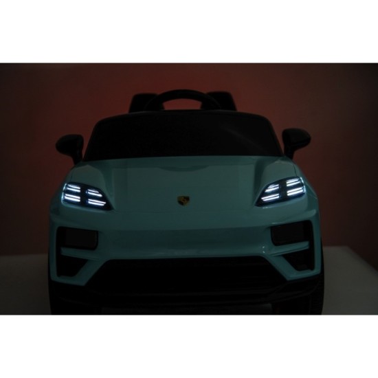 JOKO Elektrické autíčko Porsche Macan 4x4, penové kolesá, kožené sedadlo, modré