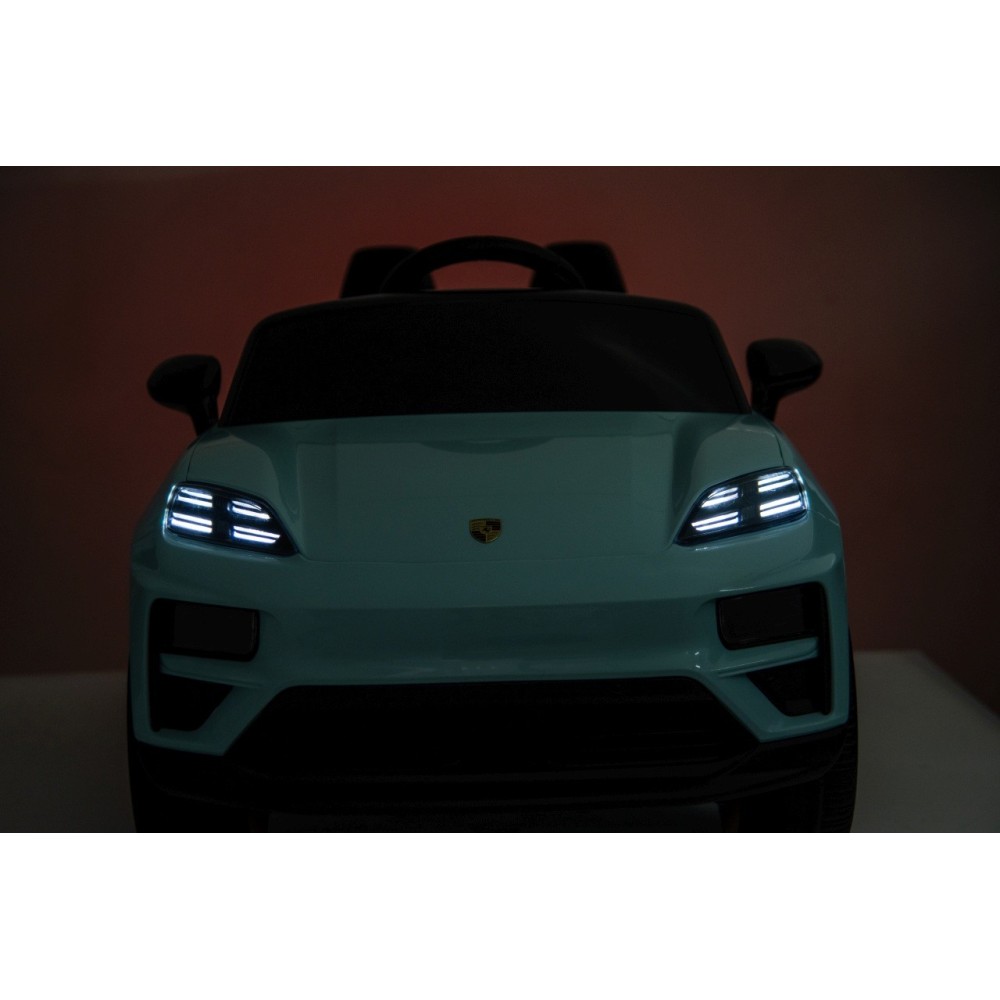 JOKO Elektrické autíčko Porsche Macan 4x4, penové kolesá, kožené sedadlo, modré