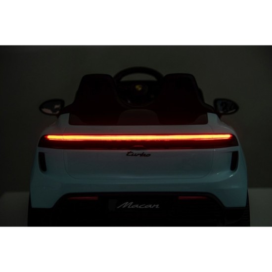 JOKO Elektrické autíčko Porsche Macan 4x4, penové kolesá, kožené sedadlo, modré