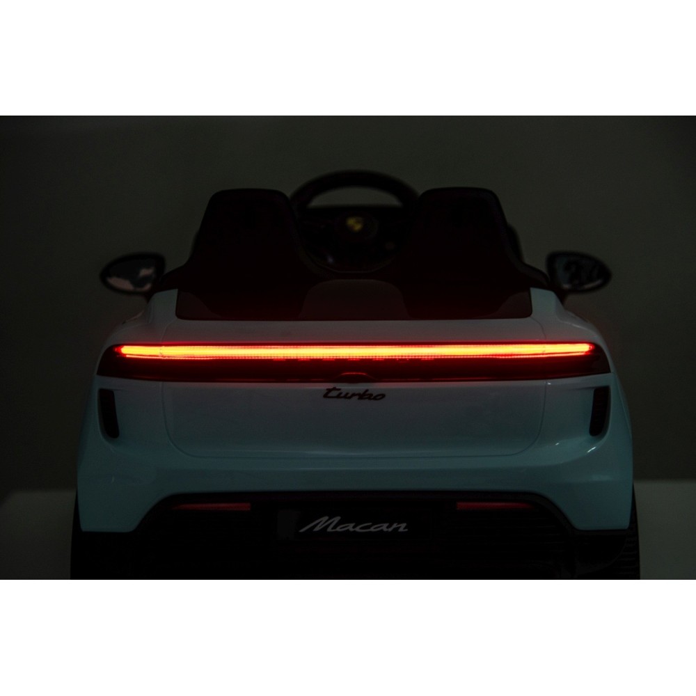 JOKO Elektrické autíčko Porsche Macan 4x4, penové kolesá, kožené sedadlo, modré