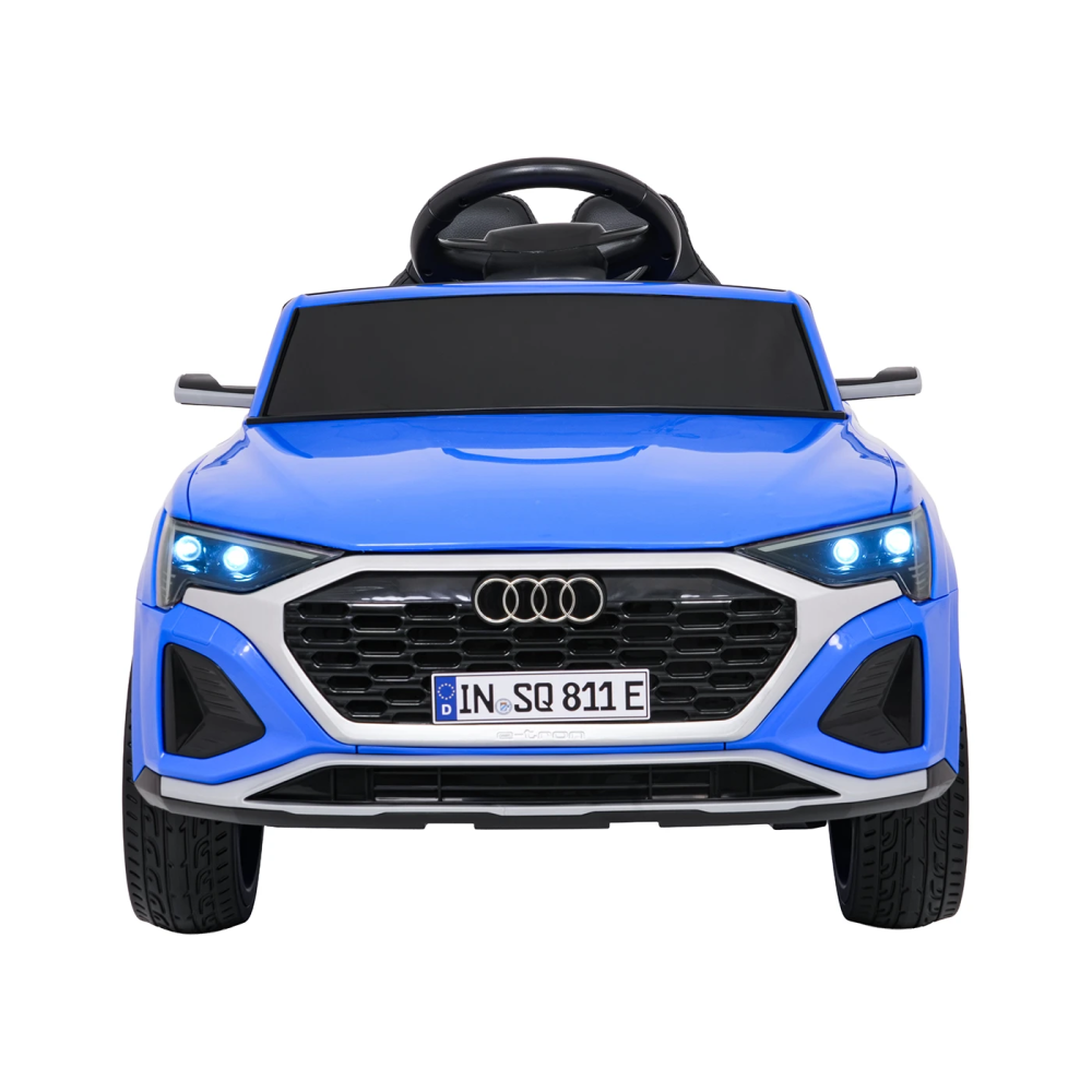JOKO Elektrické autíčko Audi SQ8 4x4, penové kolesá, kožené sedadlo, modré