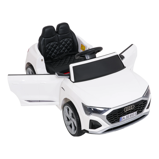 JOKO Elektrické autíčko Audi SQ8 4x4, penové kolesá, kožené sedadlo, biele