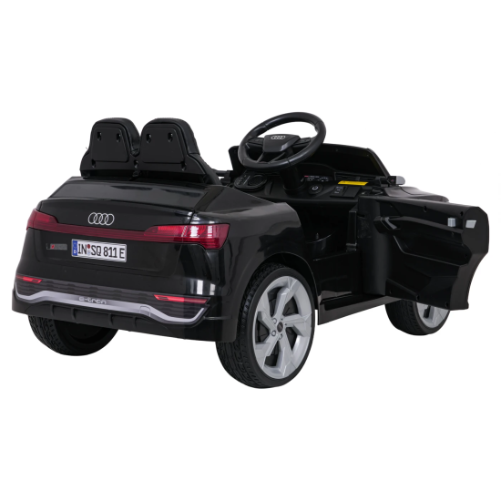 JOKO Elektrické autíčko Audi SQ8 4x4, penové kolesá, kožené sedadlo, čierne