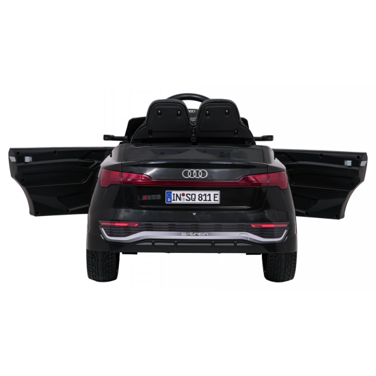 JOKO Elektrické autíčko Audi SQ8 4x4, penové kolesá, kožené sedadlo, čierne