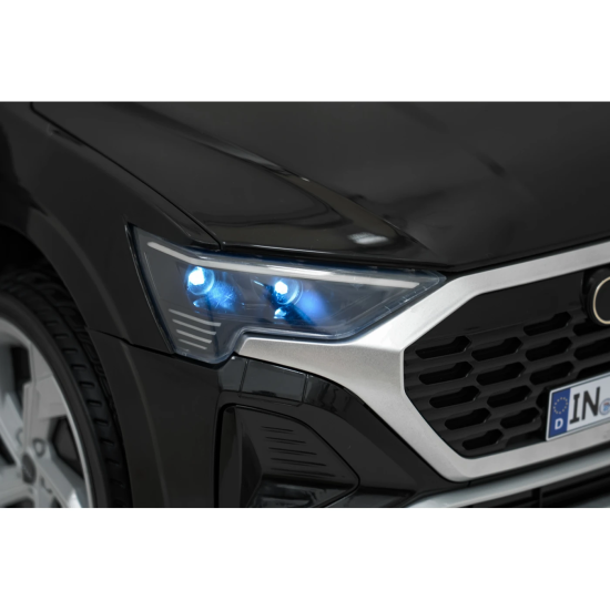 JOKO Elektrické autíčko Audi SQ8 4x4, penové kolesá, kožené sedadlo, čierne