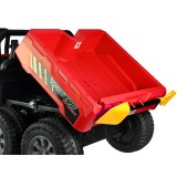 JOKO Elektrické autíčko Farmer Truck s Elektricky Vyklápacou Vlečkou, Dvojmiestne, Nosnosť 50kg, 6 kolesové, pohon 4x4 24V, peno