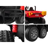 JOKO Elektrické autíčko Farmer Truck s Elektricky Vyklápacou Vlečkou, Dvojmiestne, Nosnosť 50kg, 6 kolesové, pohon 4x4 24V, peno