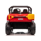 JOKO Elektrické autíčko Farmer Truck s Elektricky Vyklápacou Vlečkou, Dvojmiestne, Nosnosť 50kg, 6 kolesové, pohon 4x4 24V, peno