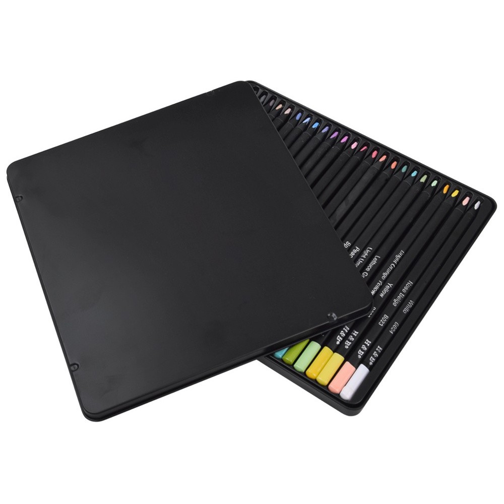 JOKO Profesionálna Sada Intenzívne Farebné ceruzky 24ks 3.3 mm Black Edition, kovové púzdro
