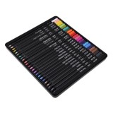 JOKO Profesionálna Sada Intenzívne Farebné ceruzky 24ks 3.3 mm Black Edition, kovové púzdro