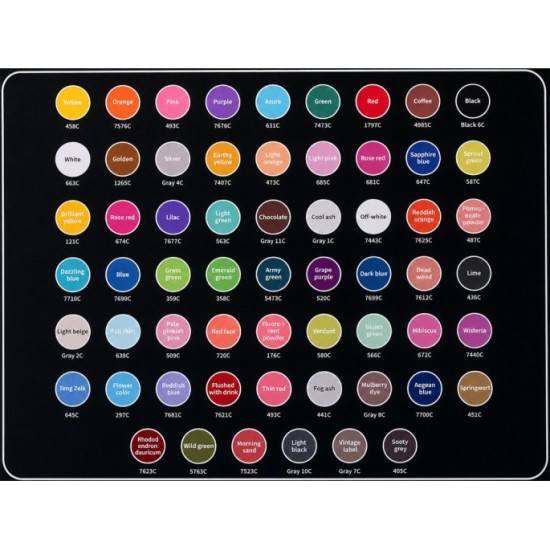 Double-sided waterproof acrylic markers 60 pcs - various uses AP0125