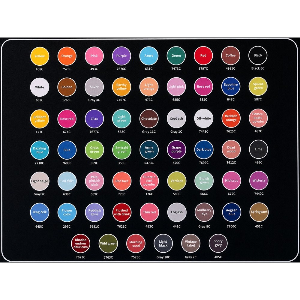Double-sided waterproof acrylic markers 60 pcs - various uses AP0125
