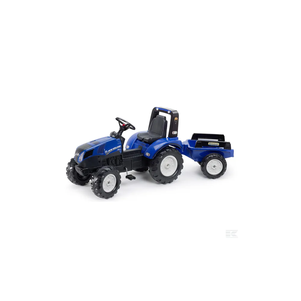 FALK Šľapací Traktor s vlečkou New Holland T8