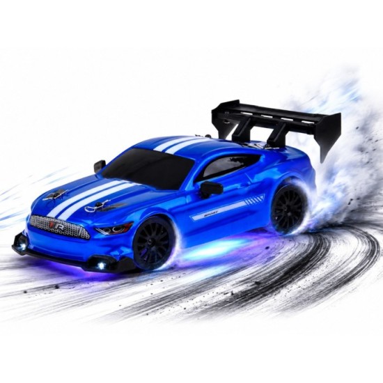JOKO RC Auto s Driftom 1:24, svetolom a zvukom, náhradné pneumatiky, na diaľkové ovládanie, modré