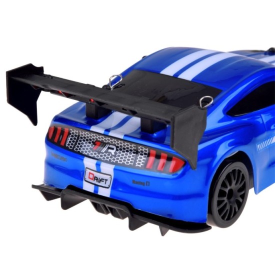 JOKO RC Auto s Driftom 1:24, svetolom a zvukom, náhradné pneumatiky, na diaľkové ovládanie, modré