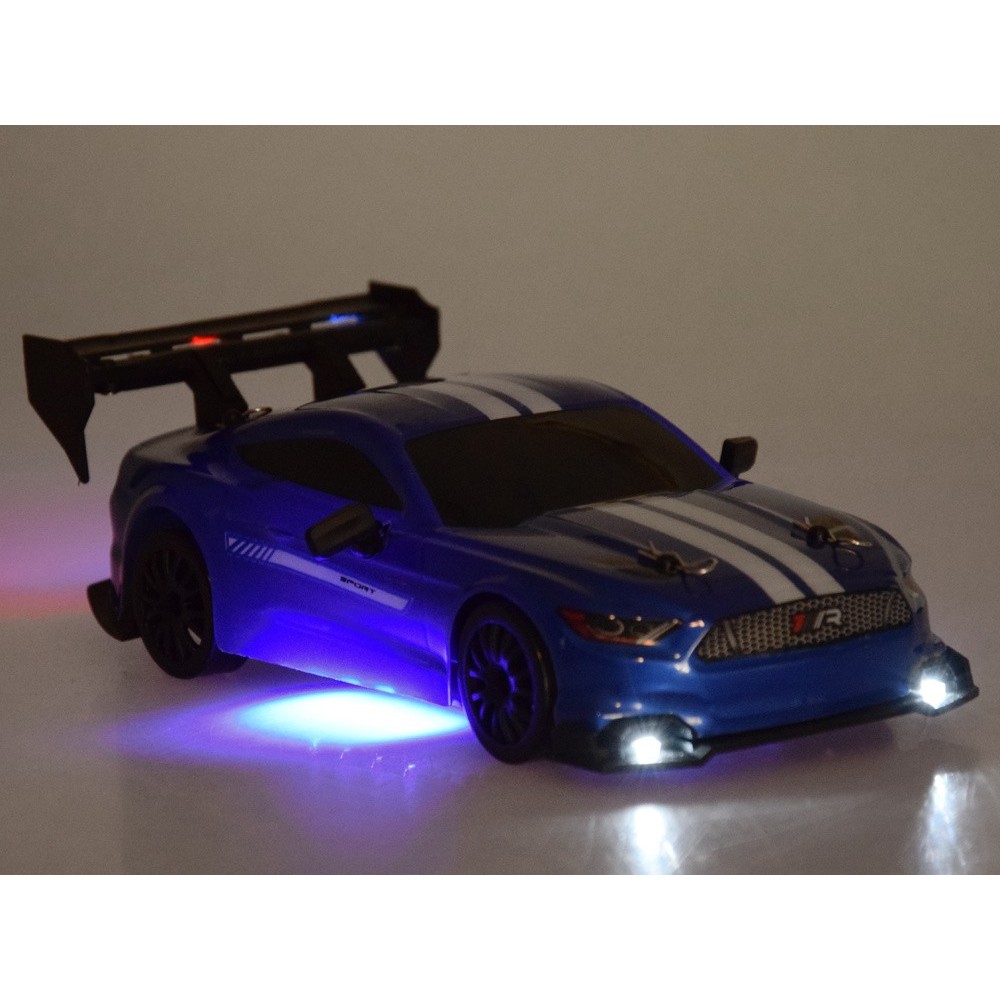 JOKO RC Auto s Driftom 1:24, svetolom a zvukom, náhradné pneumatiky, na diaľkové ovládanie, modré