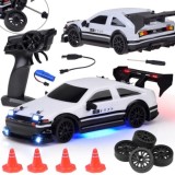 JOKO RC Športové Auto s Driftom a Podsvietením 4x4 na diaľkové ovládanie, biele