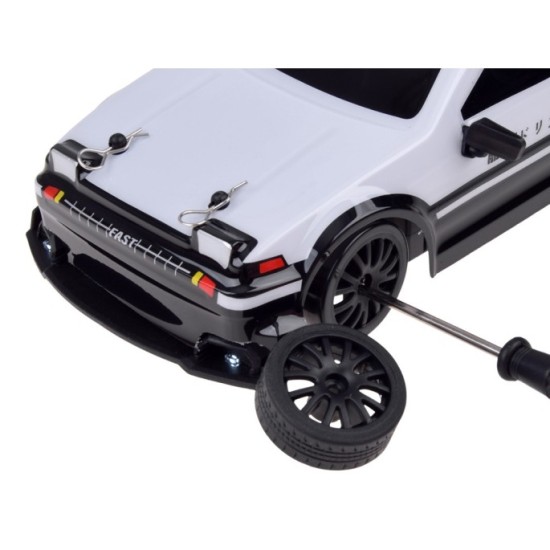 JOKO RC Športové Auto s Driftom a Podsvietením 4x4 na diaľkové ovládanie, biele