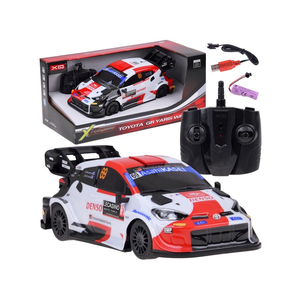 JOKO RC Auto Toyota GR Yaris WRC 1:14 na diaľkové ovládanie, usb nabíjačka