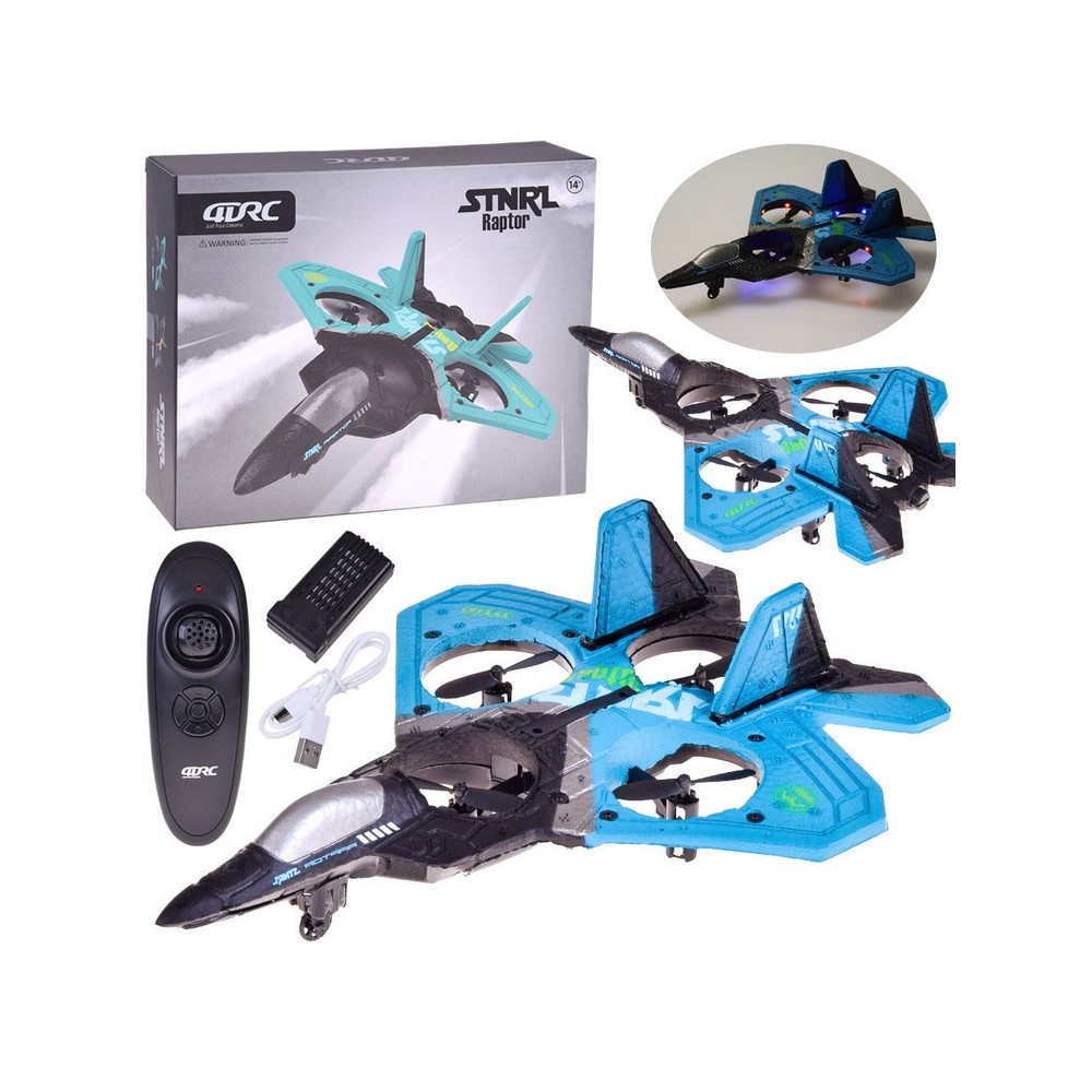 JOKO RC DRON Bojový Raptor, ľahká kvadrokoptéra na diaľkové ovládanie, modrý