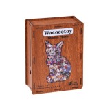 JOKO Sada Drevené Puzzle Mačka a Drevená Pokladnička 2v1 - VINTAGE A3 195ks