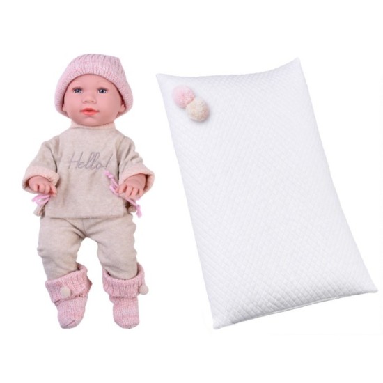 JOKO Veľká Interaktívna bábika 48 cm – plače, hovorí, vonia, na batérie + deka