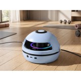 Elektrická interaktívna skákacia trampolína s hudbou, Bluetooth, na diaľkové ovládanie, s počítadlom, elektrické švihadlo, modrá