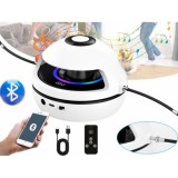 Elektrická interaktívna skákacia trampolína s hudbou, Bluetooth, na diaľkové ovládanie, s počítadlom, elektrické švihadlo, biela