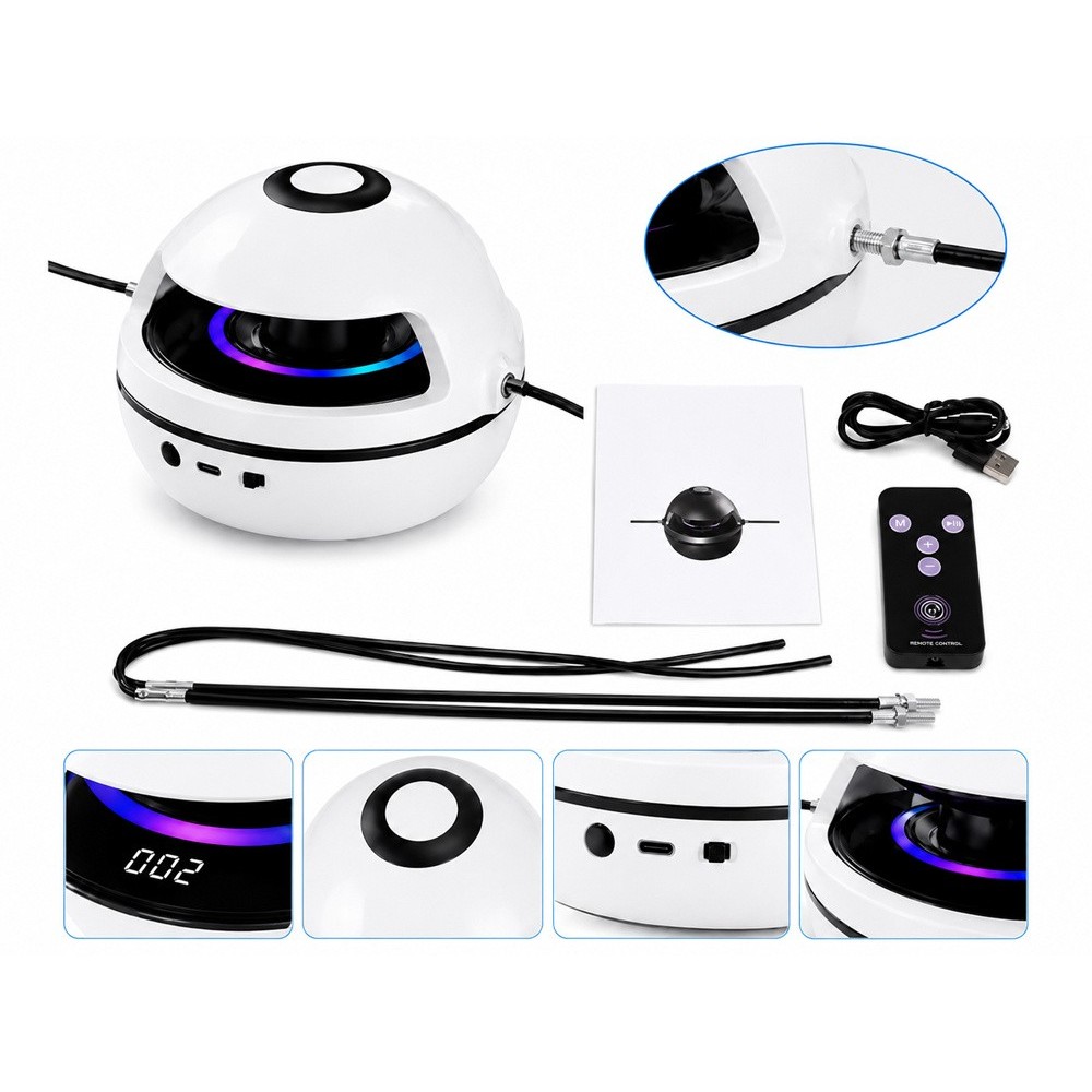 Elektrická interaktívna skákacia trampolína s hudbou, Bluetooth, na diaľkové ovládanie, s počítadlom, elektrické švihadlo, biela