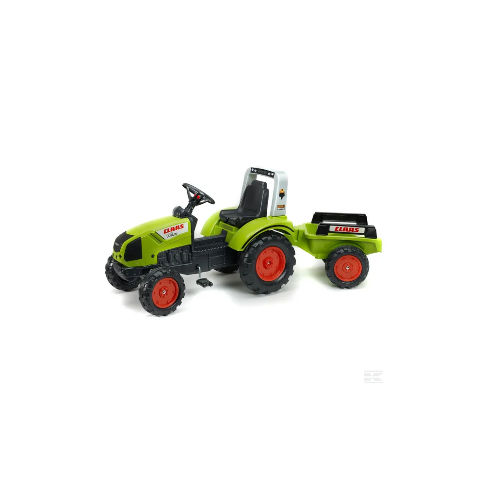 FALK Šľapací Traktor Claas ARION 430 s vlečkou, od 3 do 7 rokov