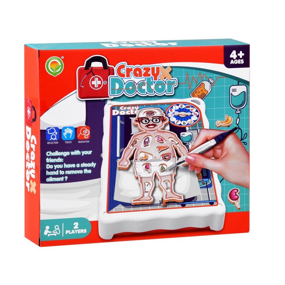 JOKO Elektronická Hra Malý Doktor Ľudské Telo na batérie, s pinzetou