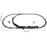 JOKO Elektrická Vlaková súprava 185x99cm s Dymovým Efektom, svetlom a zvukom