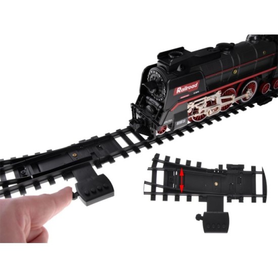 JOKO Elektrická Vlaková súprava 185x99cm s Dymovým Efektom, svetlom a zvukom