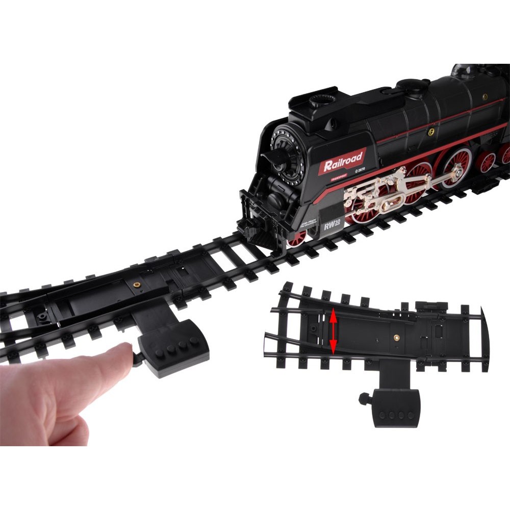 JOKO Elektrická Vlaková súprava 185x99cm s Dymovým Efektom, svetlom a zvukom