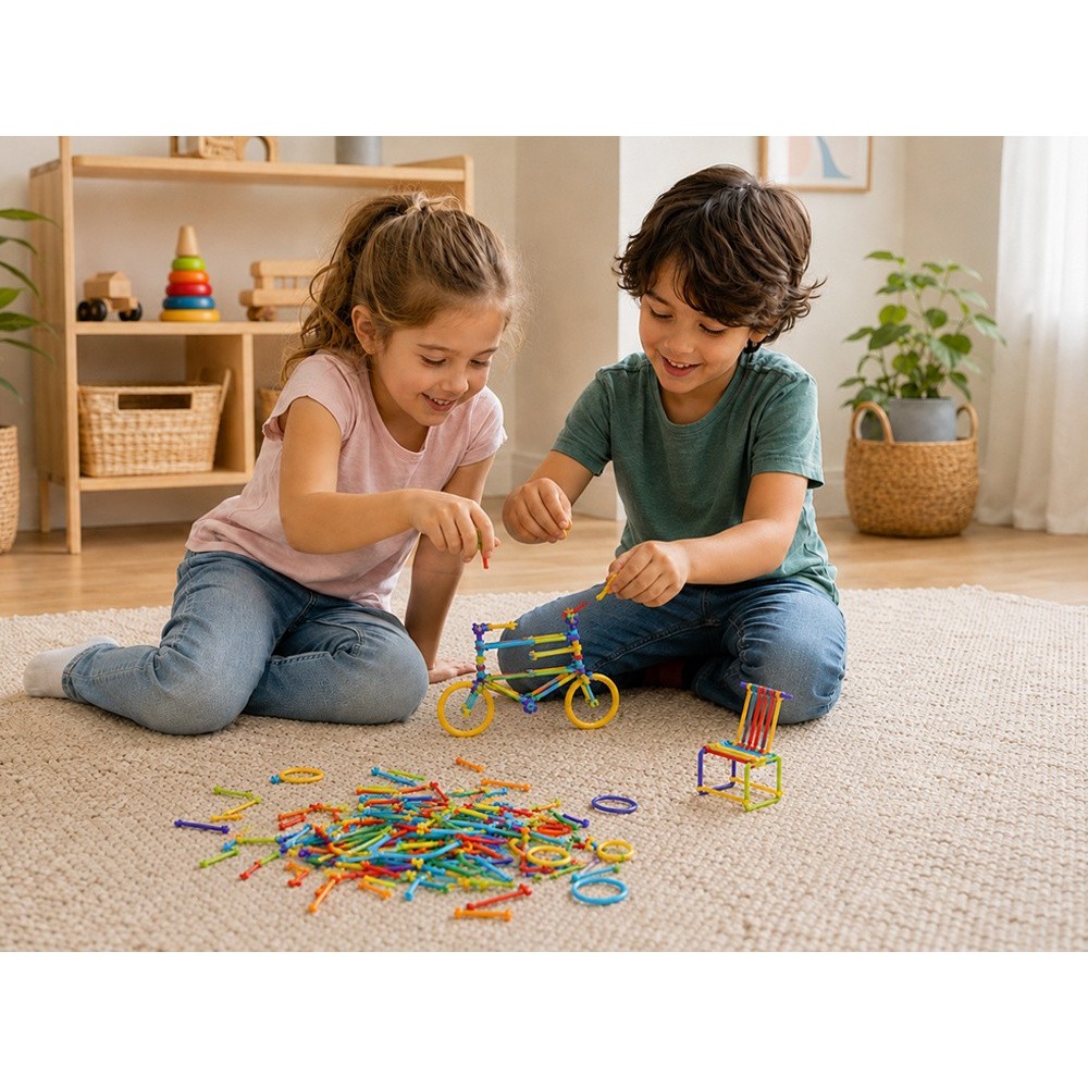 Smart Sticks Construction Set with Sticks and Connectors, 300 Pieces ZA6325