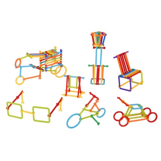 Smart Sticks Construction Set with Sticks and Connectors, 300 Pieces ZA6325
