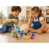 JOKO Sada Magnetické Guličková Dráha Marble Run 75ks, magnetické kocky