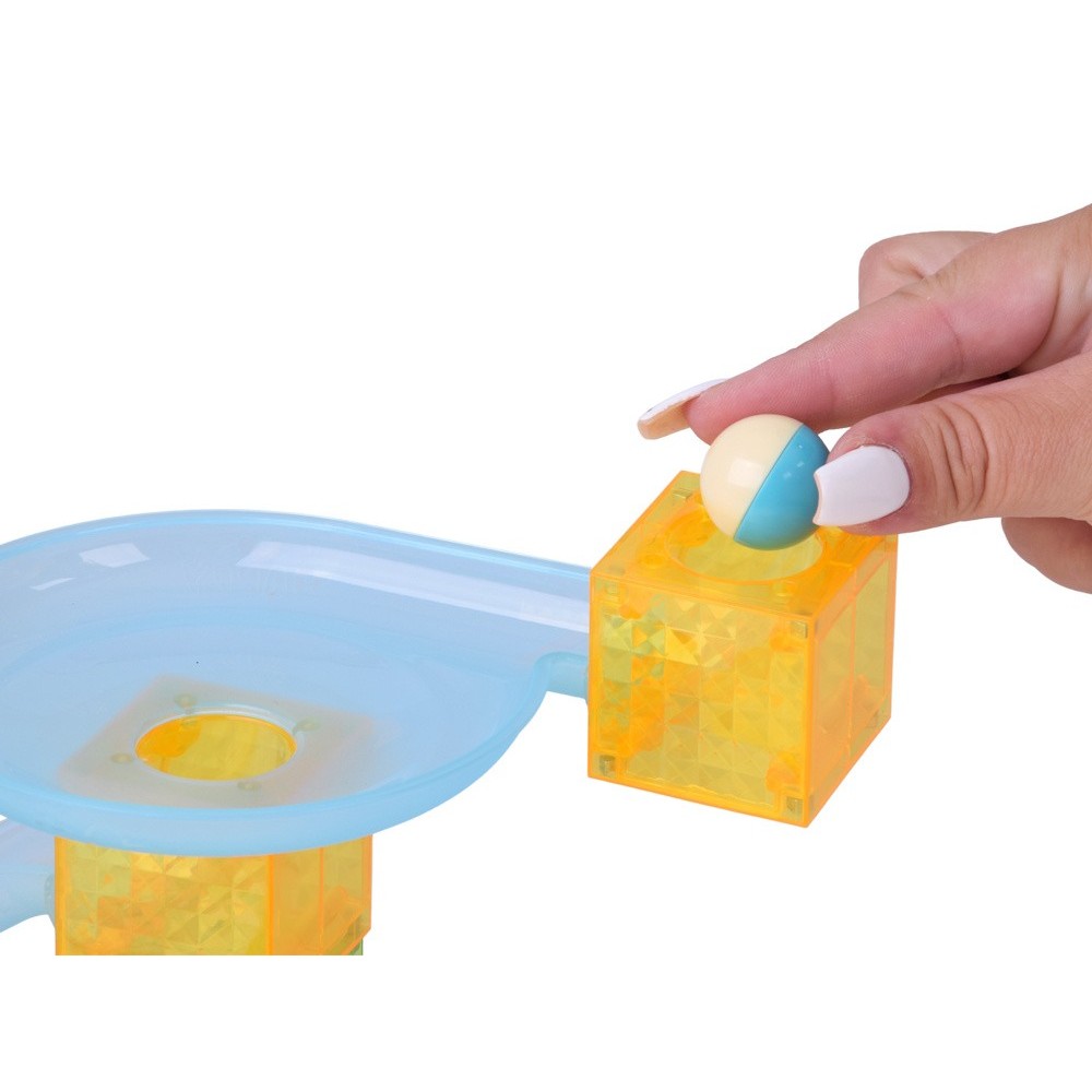 JOKO Sada Magnetické Guličková Dráha Marble Run 75ks, magnetické kocky