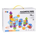 JOKO Sada Magnetické Guličková Dráha Marble Run 75ks, magnetické kocky