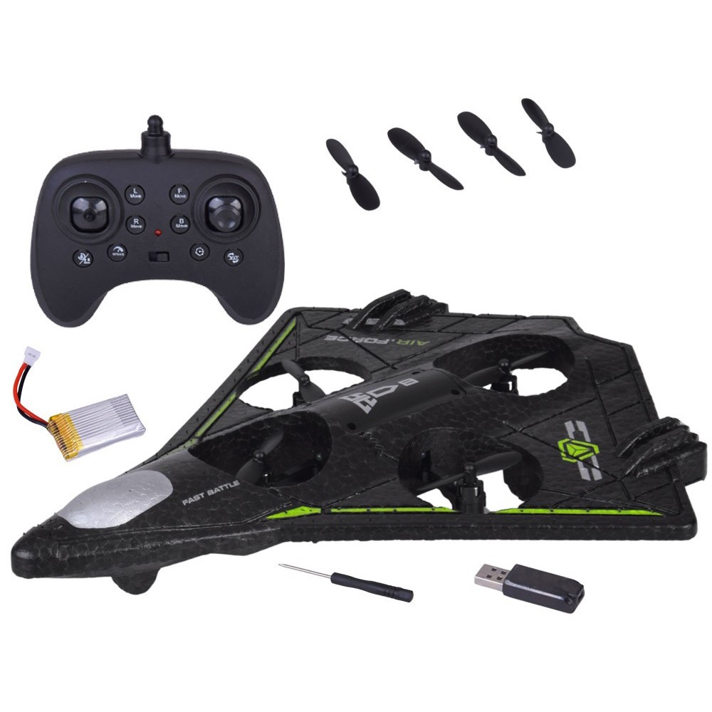 JOKO RC Dron Fighter – 360°, LED svetlo, kvadrokoptéra na diaľkové ovládanie, zelený