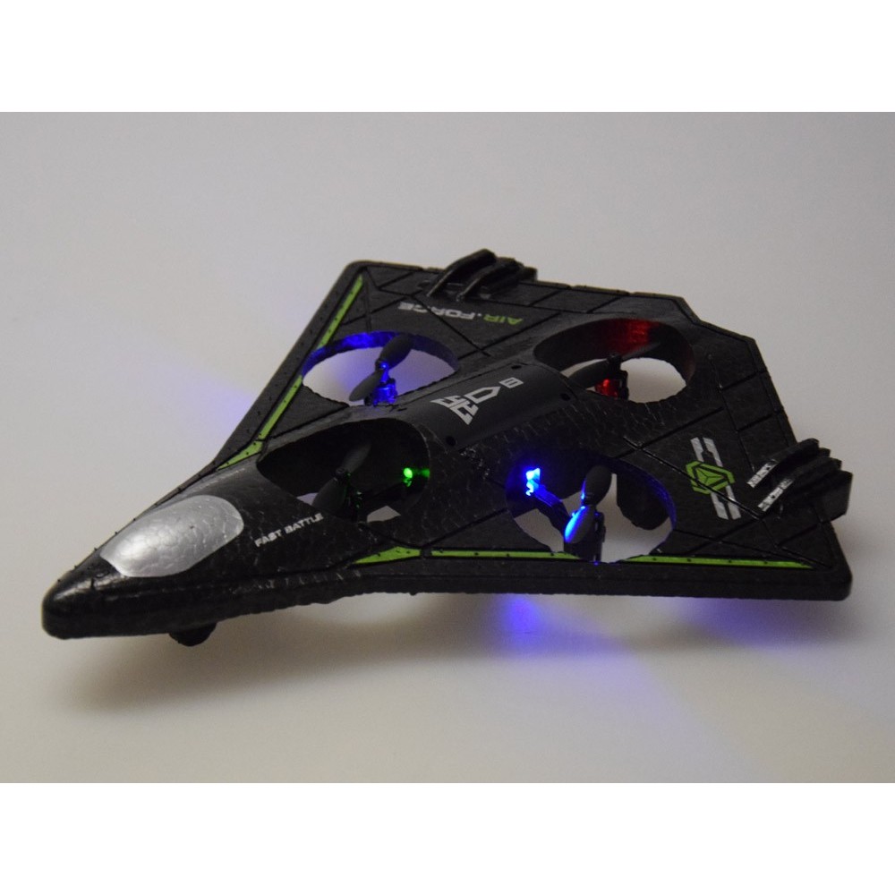 JOKO RC Dron Fighter – 360°, LED svetlo, kvadrokoptéra na diaľkové ovládanie, zelený