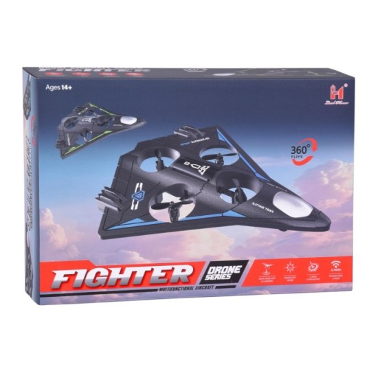 JOKO RC Dron Fighter – 360°, LED svetlo, kvadrokoptéra na diaľkové ovládanie, zelený