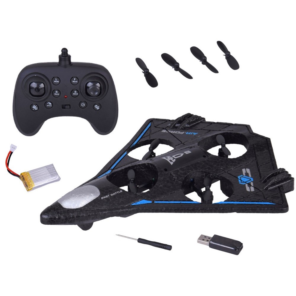 JOKO RC Dron Fighter – 360°, LED svetlo, kvadrokoptéra na diaľkové ovládanie, modrý