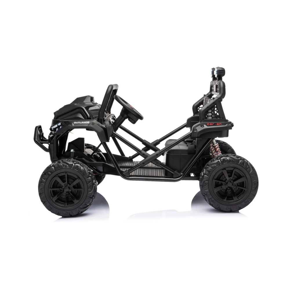 JOKO Elektrické autíčko Buggy Sport OUTLAND 4x200W, Dvojmiestne kožené sedadlo, Penové kolesá, Nosnosť 50kg, čierne