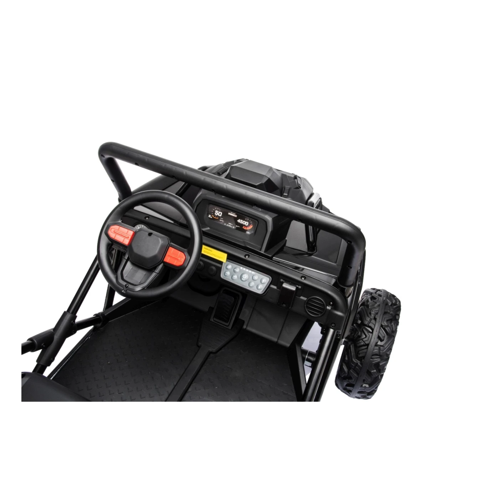 JOKO Elektrické autíčko Buggy Sport OUTLAND 4x200W, Dvojmiestne kožené sedadlo, Penové kolesá, Nosnosť 50kg, čierne