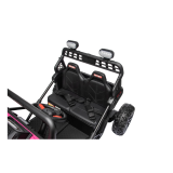 JOKO Elektrické autíčko Buggy Sport OUTLAND 4x200W, Dvojmiestne kožené sedadlo, Penové kolesá, Nosnosť 50kg, ružové