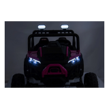 JOKO Elektrické autíčko Buggy Sport OUTLAND 4x200W, Dvojmiestne kožené sedadlo, Penové kolesá, Nosnosť 50kg, ružové
