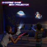 JOKO Sada Laserové pištole s Vibráciami, zvukom a svetlom + Laserový projektor