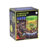 JOKO Interaktívne Terárium s Rastlinami a Dinosaurami, Kreatívna sada 3v1 s LED svetlom, Lampa S Dinosaurami, svietiace nálepky