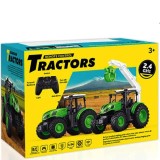 JOKO RC Traktor na diaľkové ovládanie so svetlom 1:24, zelený